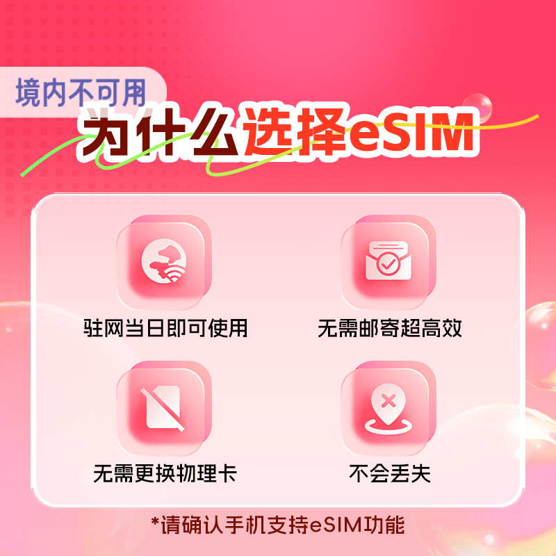eSim 日本5G无限流量KDDI原生上网卡AU手机电话旅游本地IP北海道