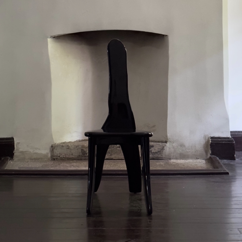 Y:CUBE | kar studio Oracle Chair甲骨文高光黑色艺术餐椅椅子 - 图3