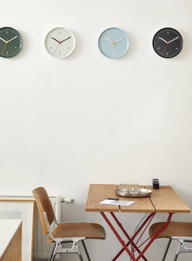 现货Y:CUBE丹麦进口HAY Wall Clock蓝色挂钟装饰北欧圆型钟表