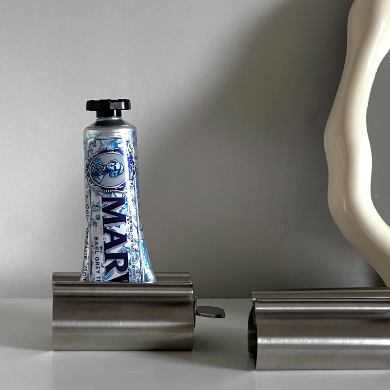 ins手动家用懒人304不锈钢牙膏架牙膏器快捷方便挤牙膏金属夹神器,淘宝优惠券,粉丝福利购,淘宝优惠卷