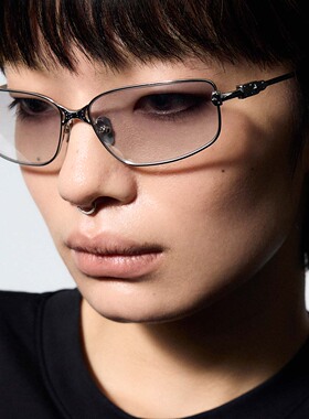 【罗一舟同款】BLACKHEAD/黑头新月骑士系列个性金属全框墨镜情侣