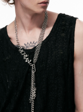 BLACKHEAD/黑头朋克狂热领带链个性别致潮流