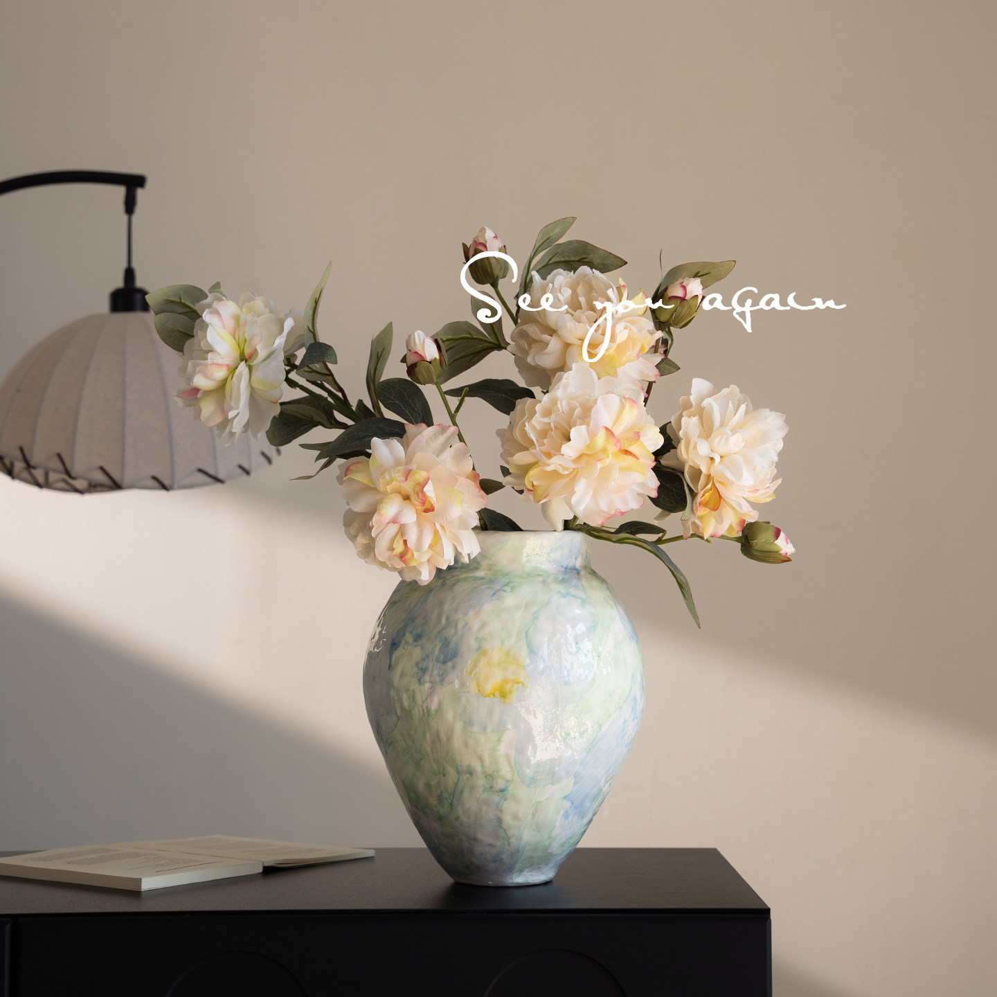 景德镇陶瓷花瓶客厅插花复古高级感桌面大肚花器民宿酒店创意摆件,淘宝优惠券,粉丝福利购,淘宝优惠卷