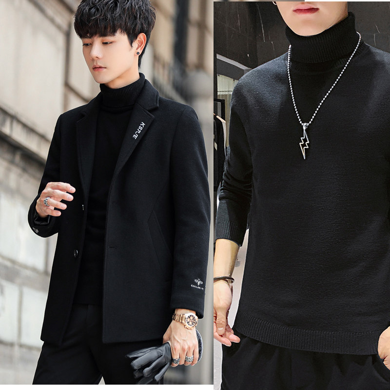 冬季羊毛短款韩版潮流妮子呢大衣 班卡图毛呢大衣