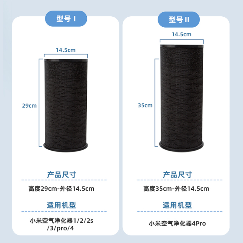 老爸评测定制小米米家空气净化器适用滤芯家用除甲醛除异味工厂发 - 图0