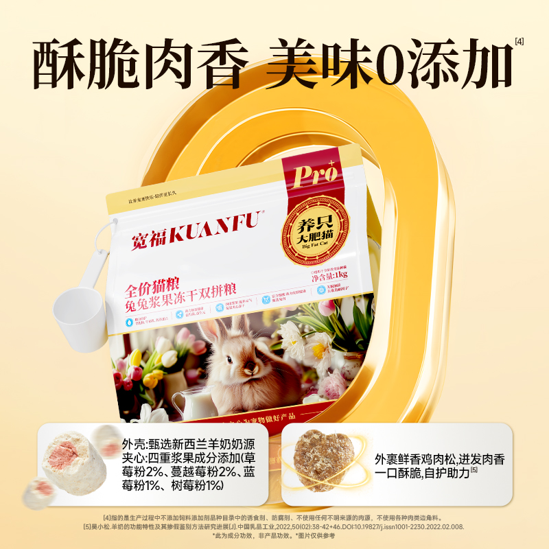 宽福兔兔浆果鲜肉猫粮美毛高蛋白营养全价成幼猫通用平价试吃 - 图1