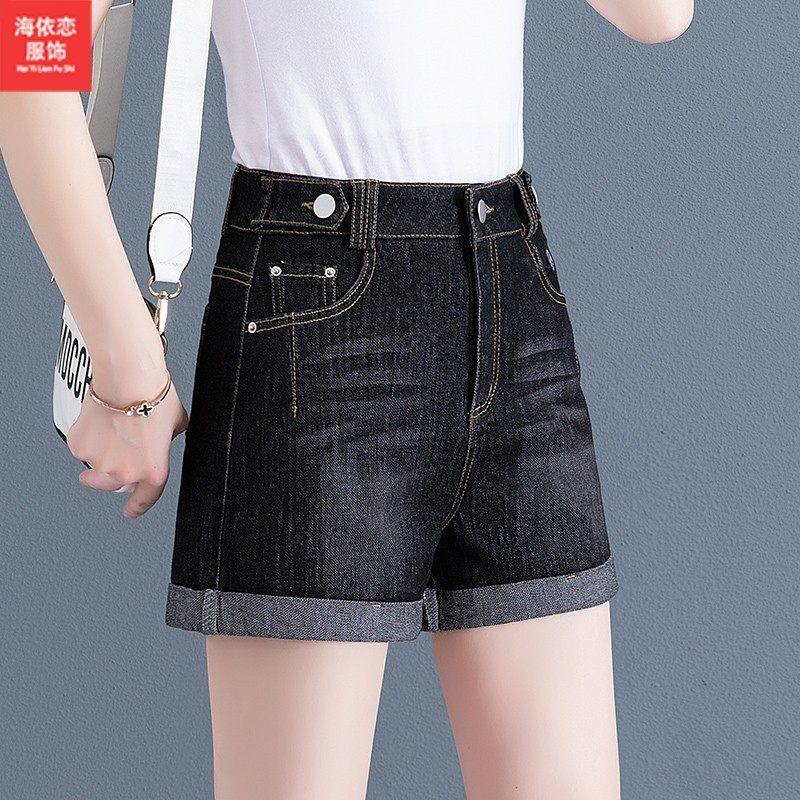时尚翻边牛仔直筒裤女夏季2026新款高腰显瘦百搭短裤薄款三分热裤,淘宝优惠券,粉丝福利购,淘宝优惠卷