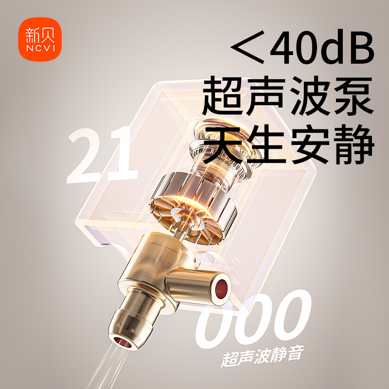 新贝双边吸奶器电动便携孕产妇拔奶器自动挤奶器无痛大吸力8132
