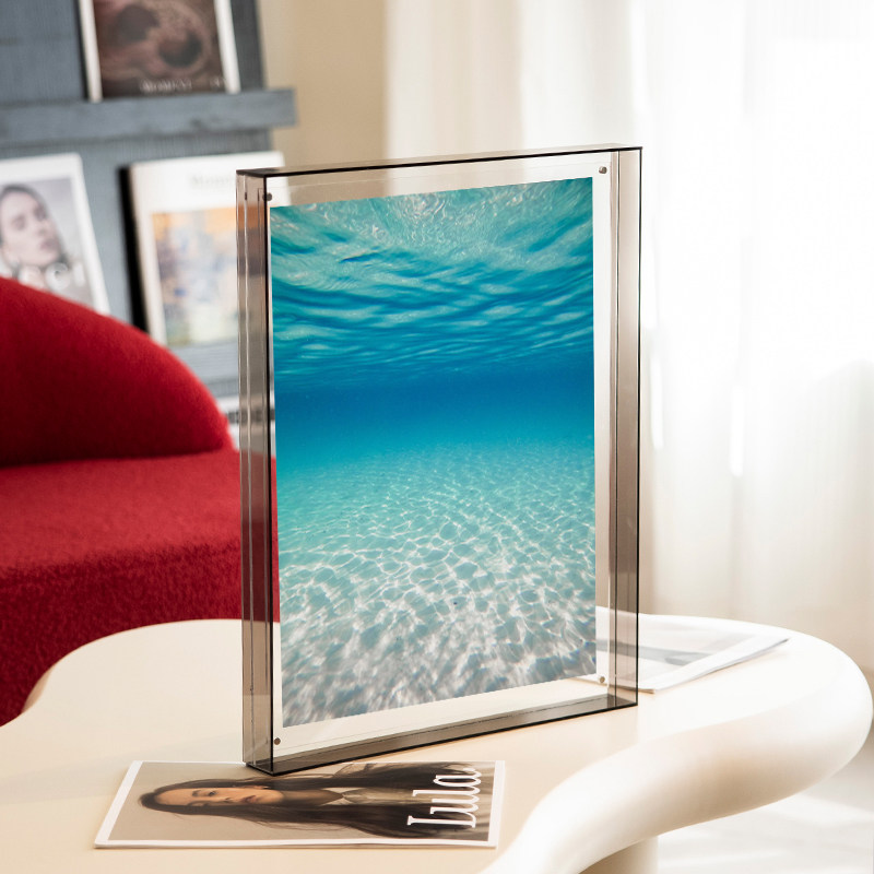 北欧风大海风景装饰画客厅餐厅亚克力框挂画唯美蓝色治愈系摆画,淘宝优惠券,粉丝福利购,淘宝优惠卷