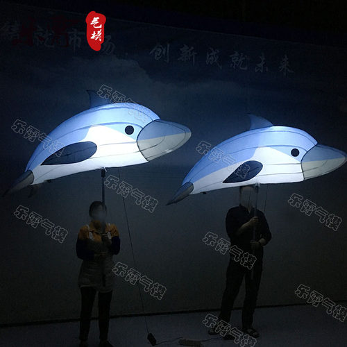 充气海洋生物气模 充气水母章鱼卡通模型支架海豚 - 图3