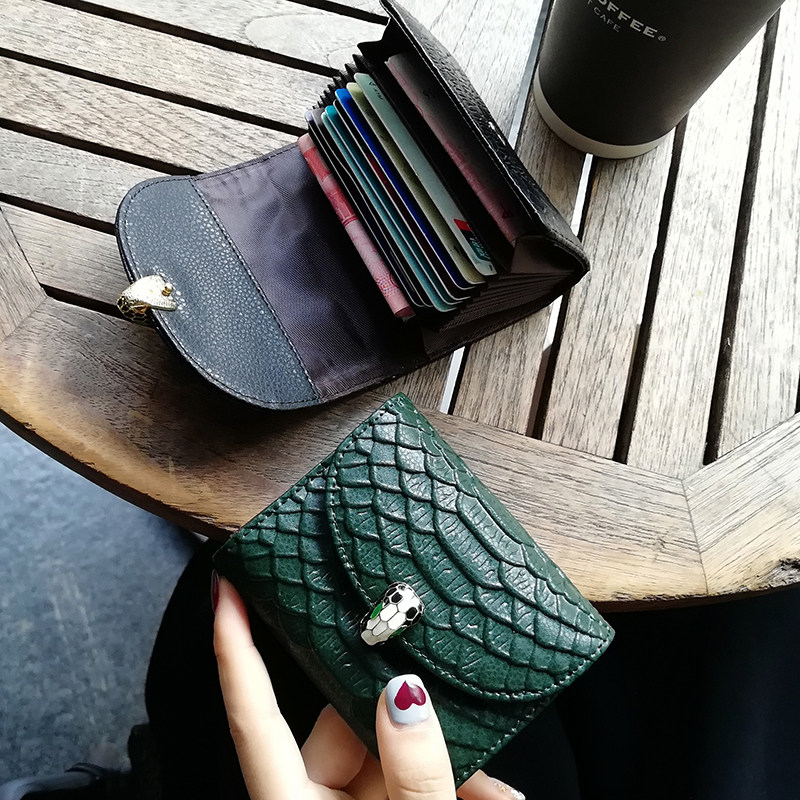 女式超薄新款可爱精致高档真皮卡包 伊布雅卡包