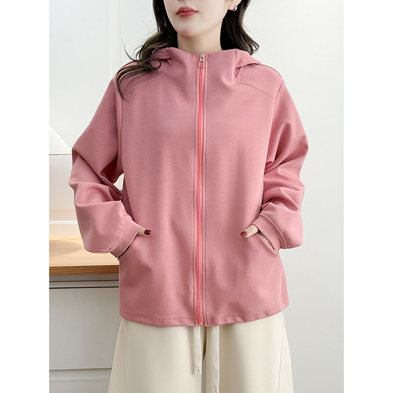 大码女装2026新款春秋季连帽卫衣运动外套女胖mm宽松显瘦开衫上衣,淘宝优惠券,粉丝福利购,淘宝优惠卷
