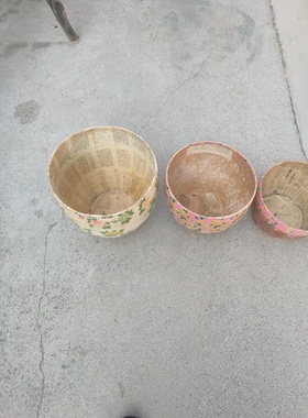 老物件米缸纸翁子怀旧中式摆件