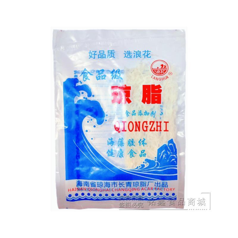 天然琼脂条食品级琼脂粉杏仁腐材料原料食用寒天白凉粉果冻粉 5袋 - 图0