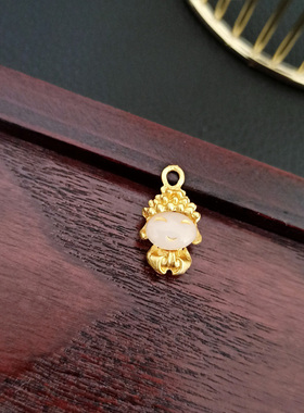 饰品复古风吊坠轻奢大气质挂件扣首饰DIY锁骨项链单坠手链配饰品