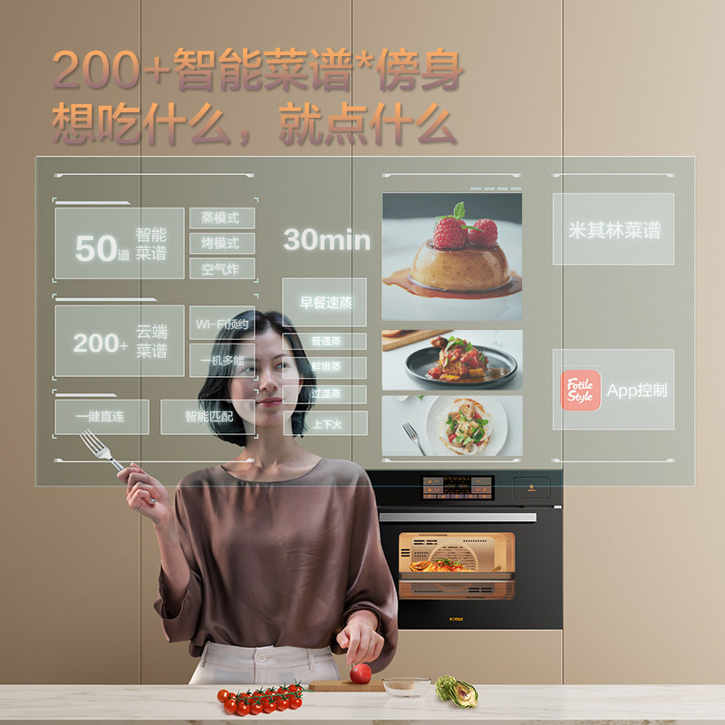  fotile方太爱无烟嵌入式电蒸箱