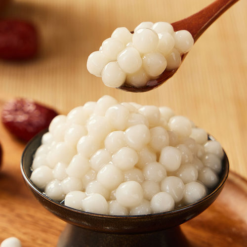 广禧优品冷冻糯米小丸子500g 冰珍珠汤圆酒酿小圆子芋圆元宵商用 - 图1