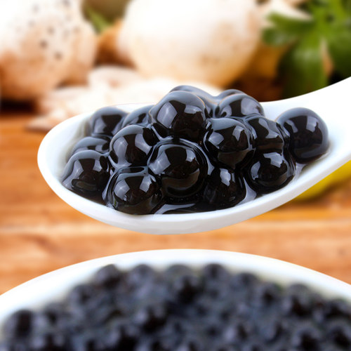 广禧优品黑珍珠粉圆1kg*4包糖水甜品材料黑糖波霸做奶茶店专商用 - 图0