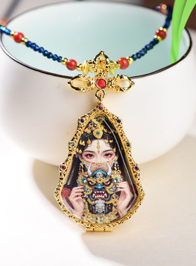 唐卡佛牌专属链南红玛瑙项链绳