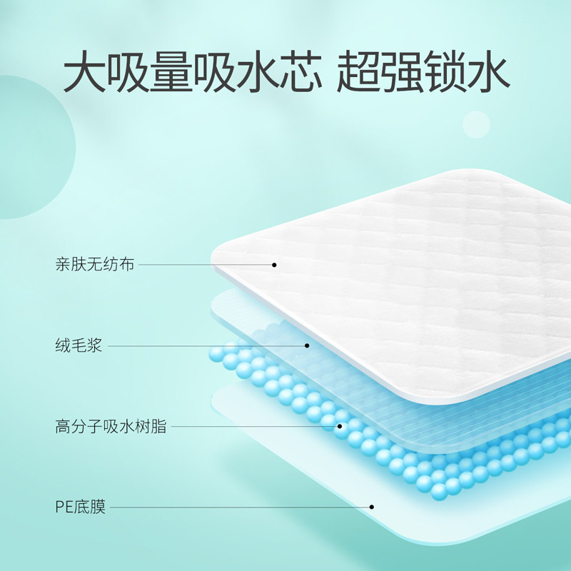 五羊婴儿一次性隔尿垫透气宝宝床垫 格格屋母婴隔尿床垫
