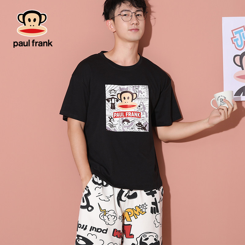 大嘴猴夏季纯棉卡通短袖短裤睡衣 希芙诗睡衣/家居服套装