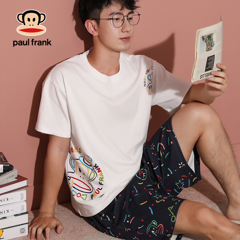 大嘴猴夏季纯棉卡通短袖短裤睡衣 希芙诗睡衣/家居服套装