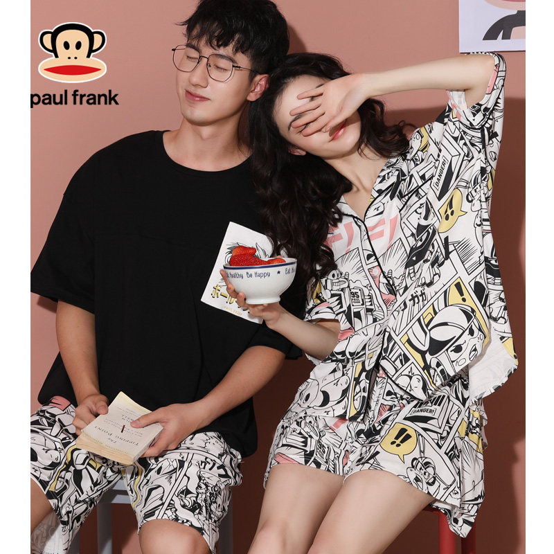 大嘴猴情侣夏纯棉短袖日系可爱睡衣 希芙诗睡衣/家居服套装