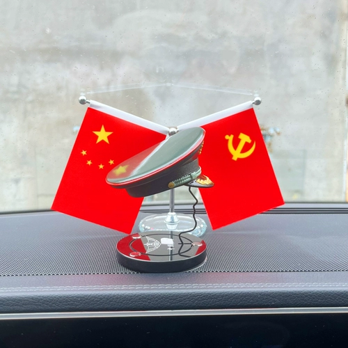 [退伍军人纪念品送老兵战友收藏树脂锌合金帽子汽车摆件办公桌模型]
