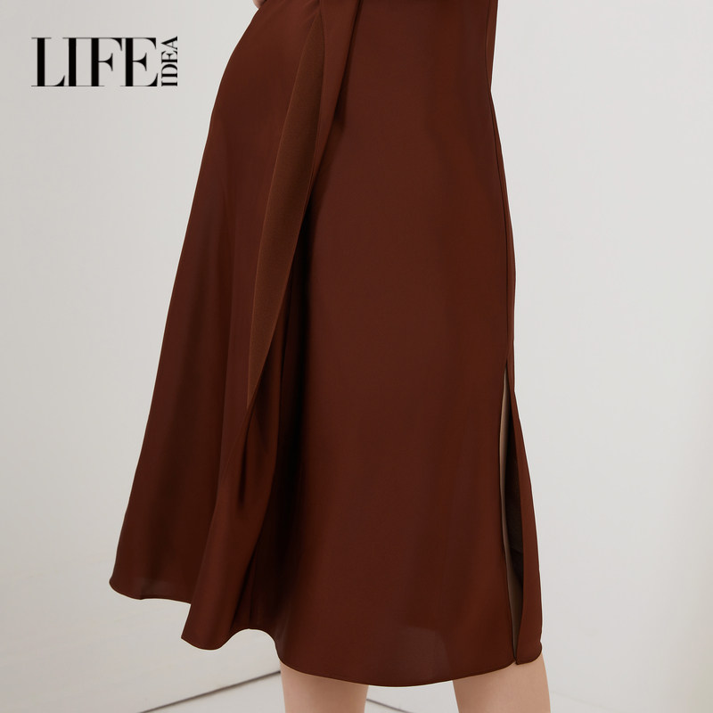 莱芙艾迪儿品牌女装荷叶边设计感纯色吊带裙女气质时尚连衣裙夏季,淘宝优惠券,粉丝福利购,淘宝优惠卷