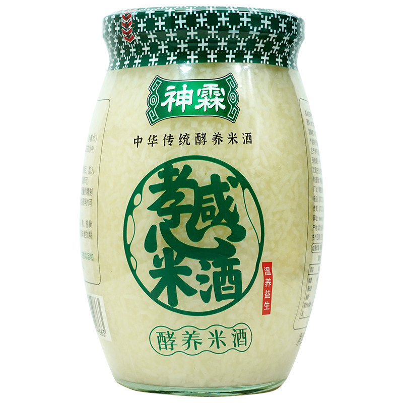 神霖米酒玻璃瓶装孝感糯米酒酿908g醪糟月子米酒农家自酿湖北特产,淘宝优惠券,粉丝福利购,淘宝优惠卷