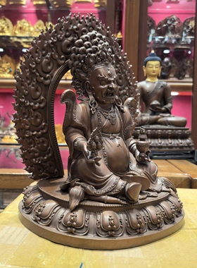 尚龙护法/上龙护法/药师佛护法/药师坛城护法/25cm红铜藏传佛像