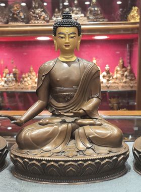 药师八佛/药师佛/药师八变/23cm紫铜佛像梵天造像佛堂摆件（8尊）