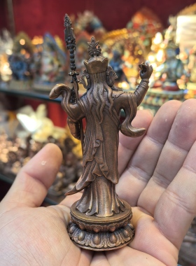 莲花生大士/站立莲花生大士/梵天藏传10cm精品藏传佛像佛堂供奉
