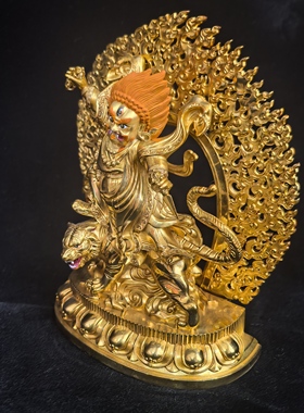 愤怒莲师/多杰卓洛/莲师/莲花生大师/莲花生大士/15cm尼泊尔工艺