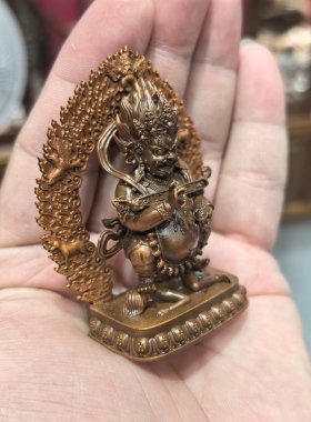 大黑天/玛哈嘎拉/宝帐怙主/红棒玛哈嘎拉/6cm红铜藏传萨迦派佛像