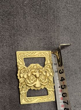 藏式经书扣7公分纯铜黄铜挂饰挂件西藏民族风