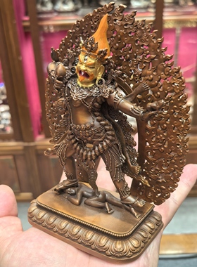 一髻佛母/一髻母/阿松玛/一发母/独发母/15cm紫铜/惹呼拉/三根本