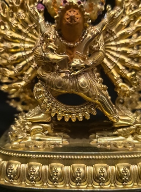 大威德金刚/独雄/大威德/独勇大威德/12cm尼泊尔工艺佛像梵天造像