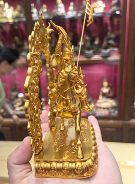 格萨尔王/威力/格萨尔/15cm红铜佛像梵天藏传佛堂供奉佛具摆件