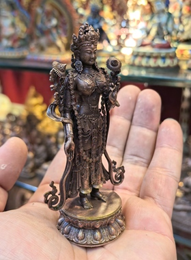 白度母/站姿白度母/度姆/卓玛/梵天藏传10cm精品佛像摆件
