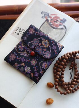 福禄织锦缎首饰证件袋礼品布包
