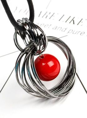 毛衣链新中式国风唐装秋冬季衣服挂件配饰高级感百搭时尚串珠吊坠