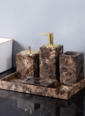 大理石卫浴洗漱台套装酒店装饰
