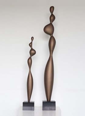 简约轻奢几何抽象落地雕塑摆件