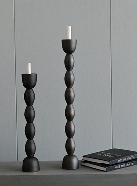 简约复古宅寂风金属铝制烛台