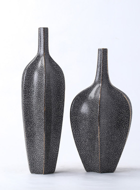 杨桃绿玉石高温陶瓷原创花瓶