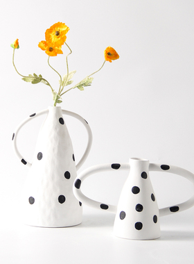 现代简约陶瓷几何摆件花瓶装饰品