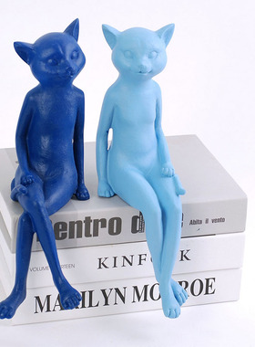 美式风复古锈色玄关动物书房摆件