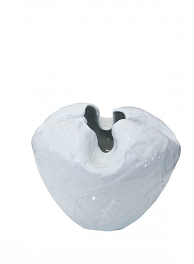 样板房间设计师款黑白色褶皱花瓶