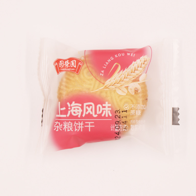 圆荣圆 上海风味不添加蔗糖杂粮饼干田趣饼干燕麦饼干 880g